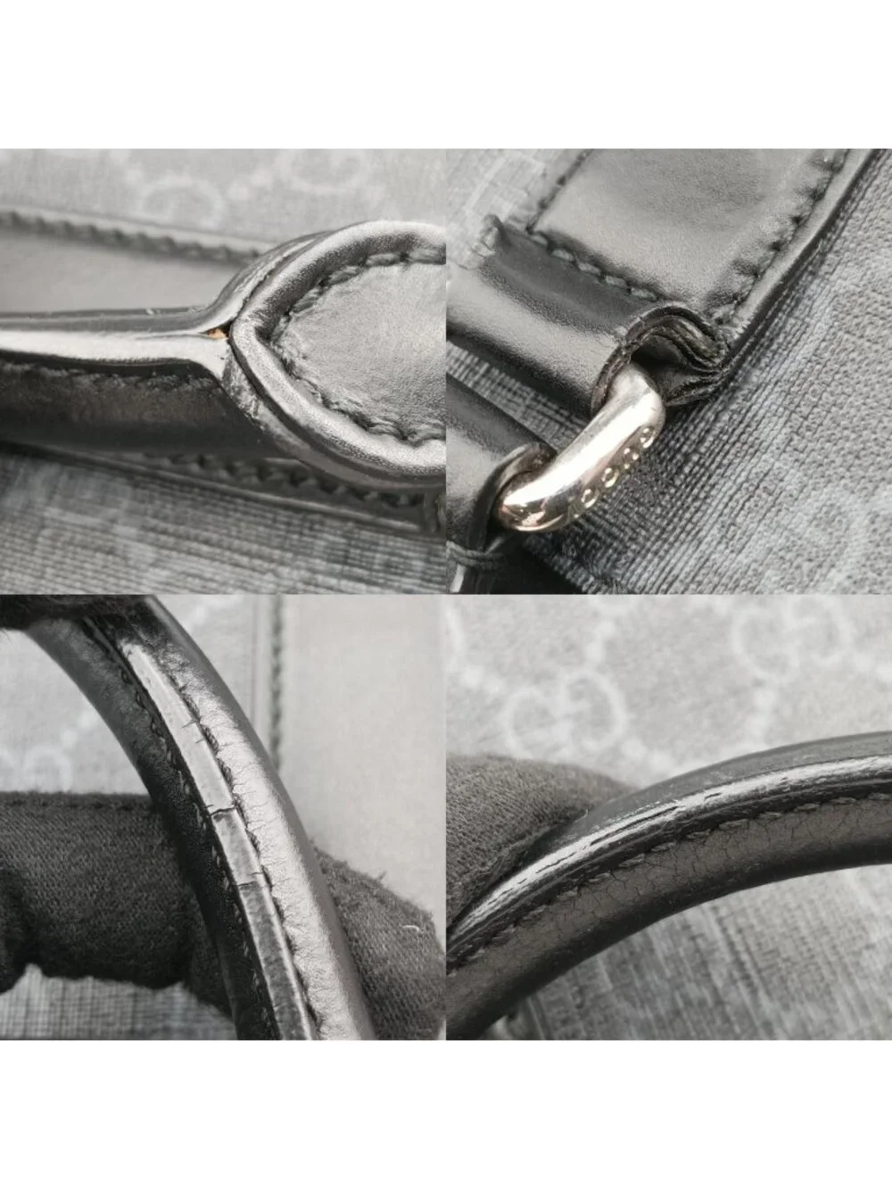 Gucci Guccissima Black Leather Handbag